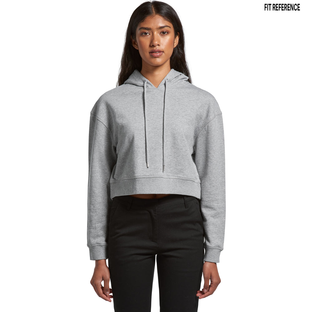 Womans "Athletic" crop hoodie-Grey