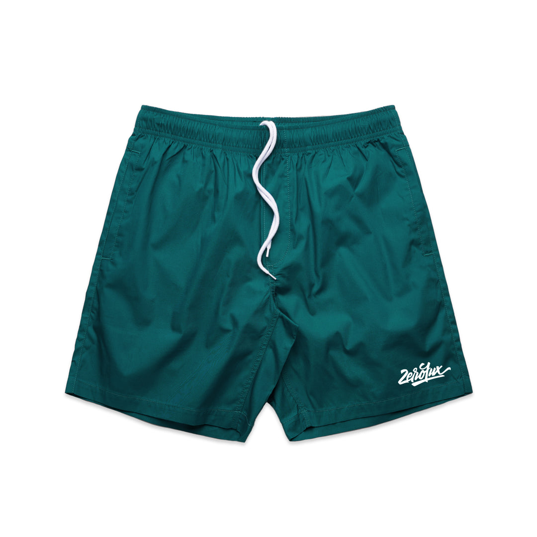 "Script" Beach shorts -Atlantic