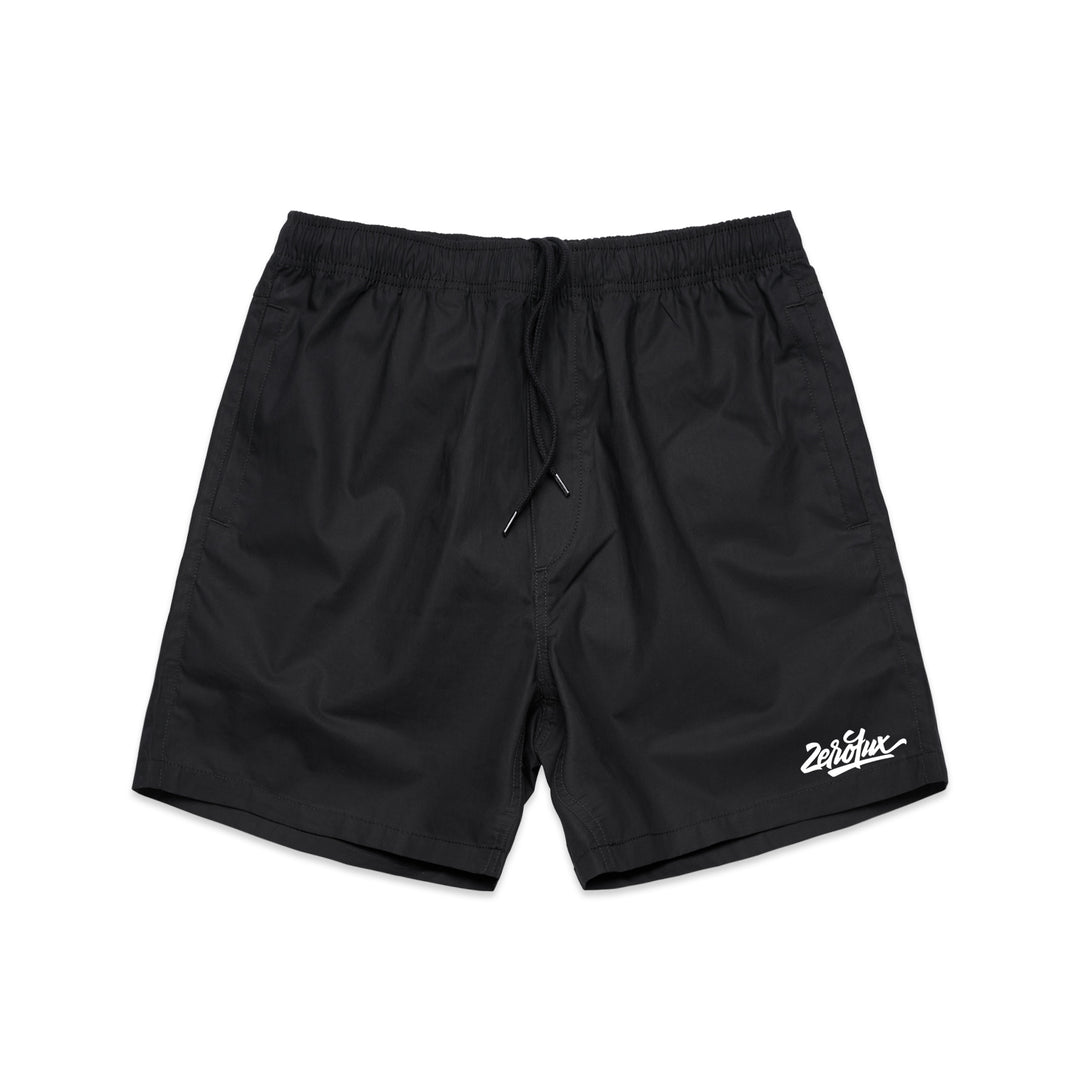 "Script" Beach shorts - Black