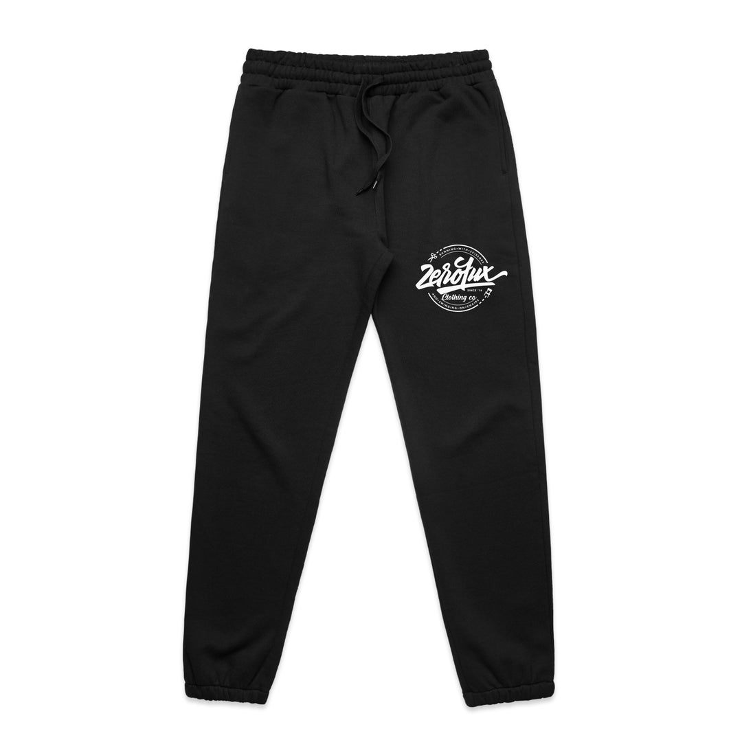 "Motto" trackpants-Black