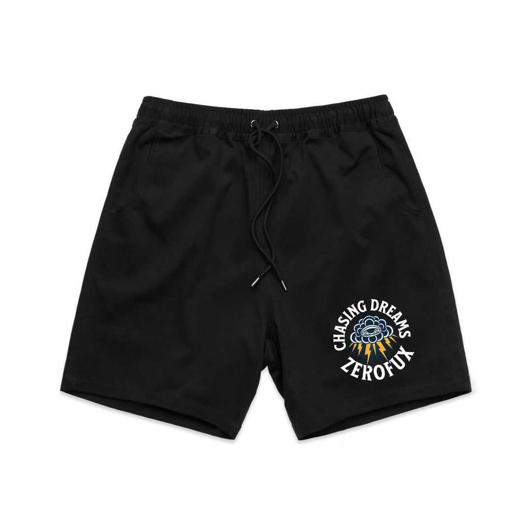 "Chasing dreams" Walk shorts - Black