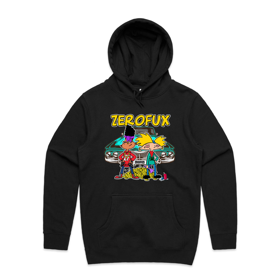 "Hey Arnie" Hoodie-Black