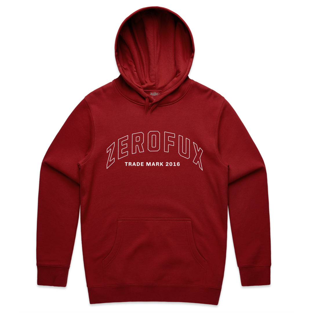 "Arch" Hoodie-Cardinal