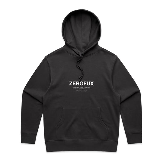 "Banner" Heavy Hoodie-Black