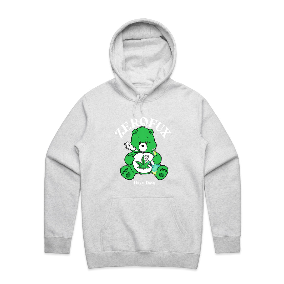 "Hazey days " Hoodie-White Marle