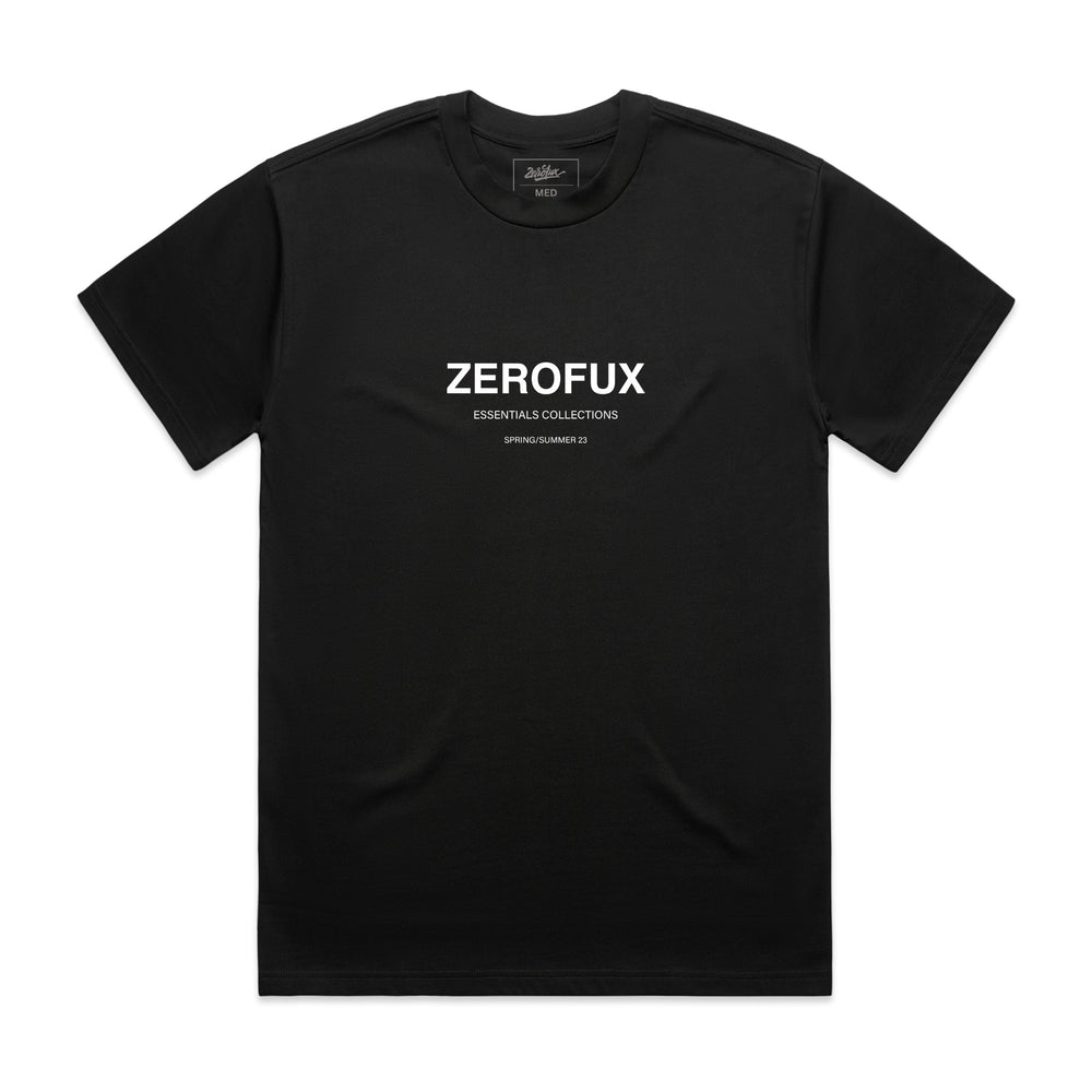 "Banner" Heavy Tee-Black