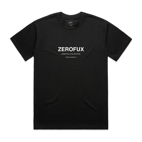 "Banner" Heavy Tee-Black
