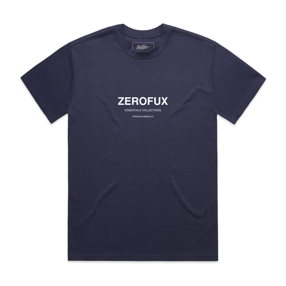 "Banner" Heavy Tee-Midnight