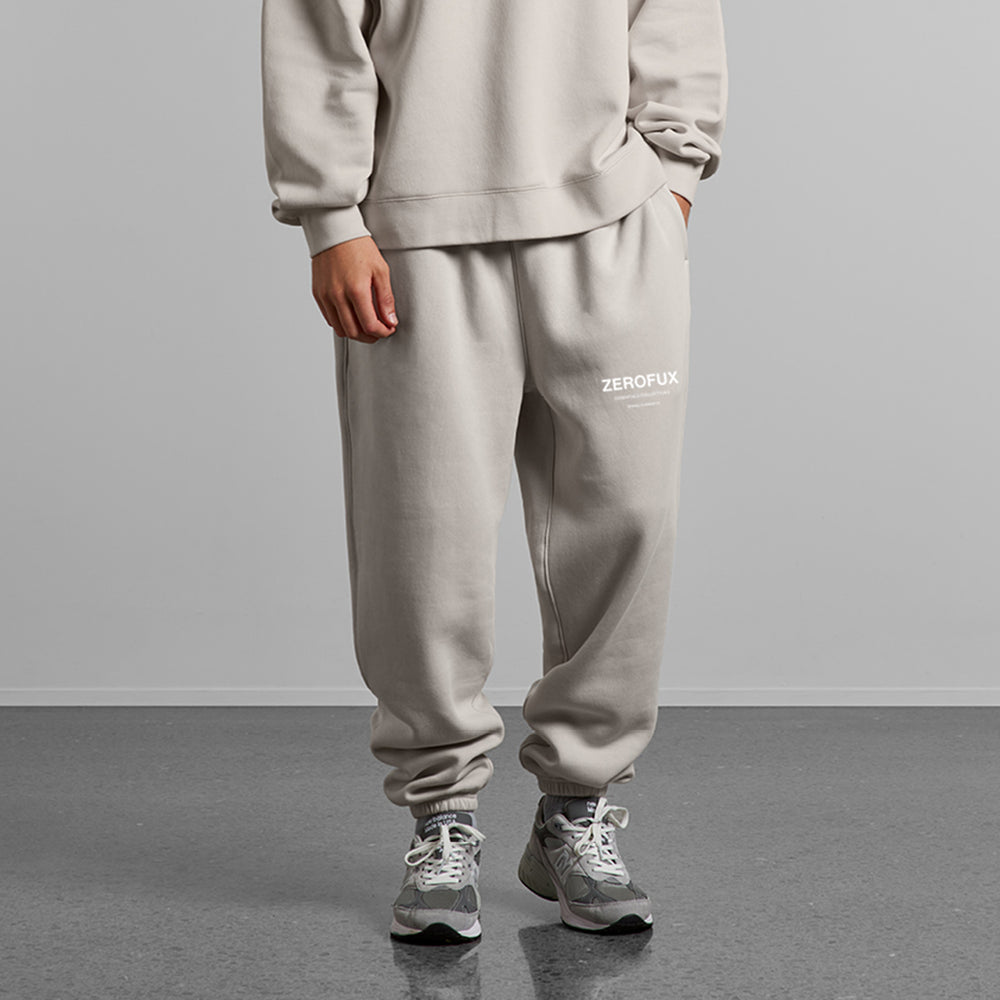 "Banner" Relax trackpants-Black