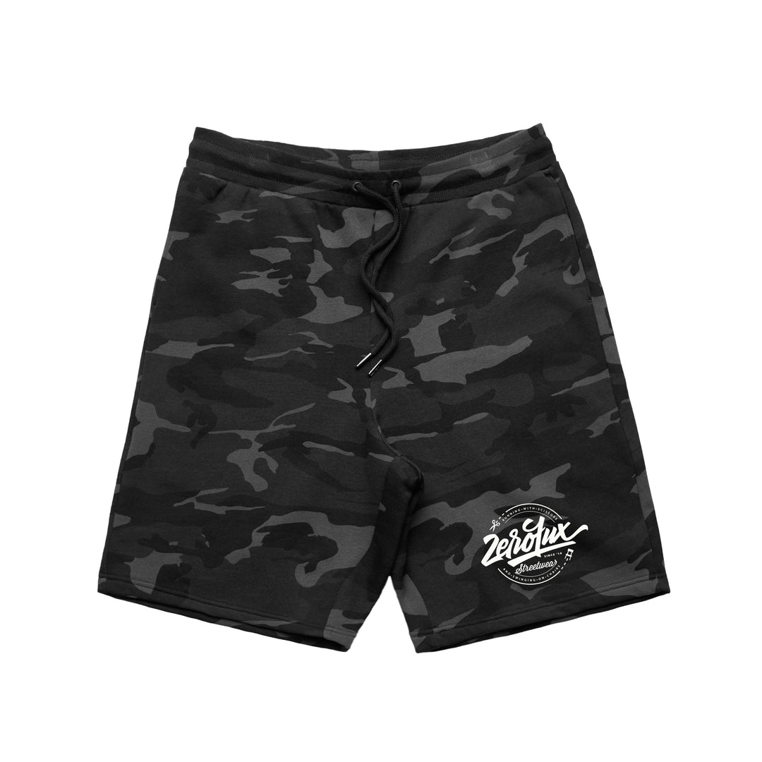 "Motto" shorts - -Black camo