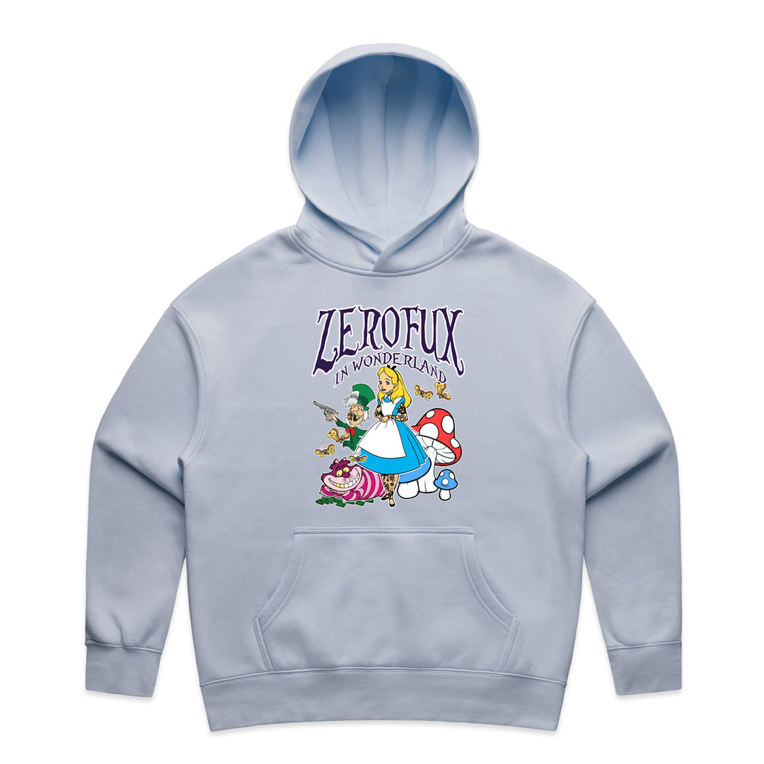 Womans "Wonderland" hoodie-Powder blue