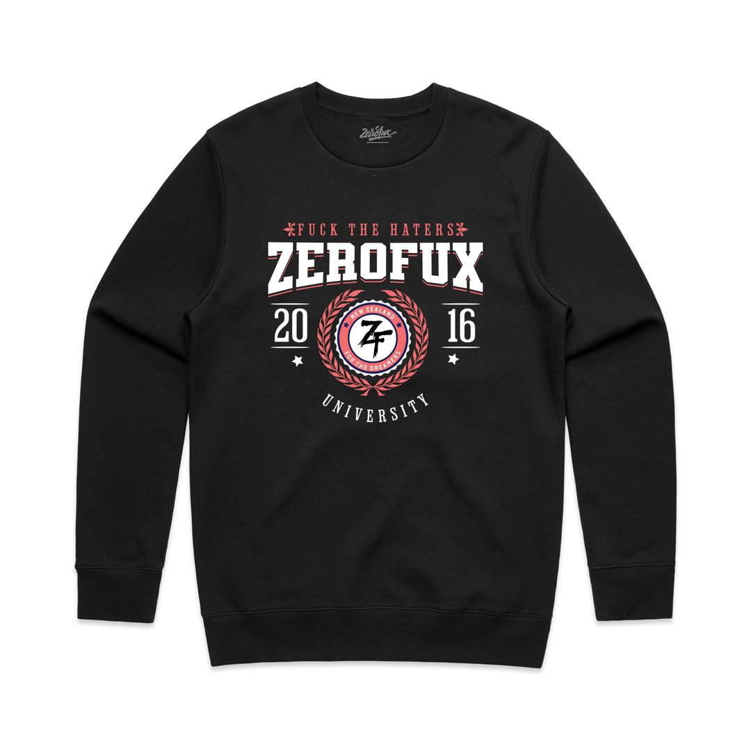 “ZFU CREST" Sweatshirt-Black
