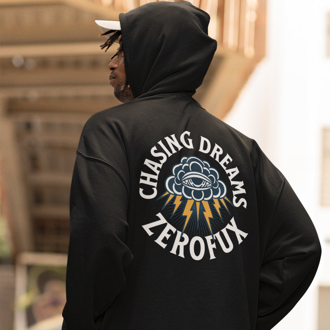 "Chasing dreams" hoodie-Black