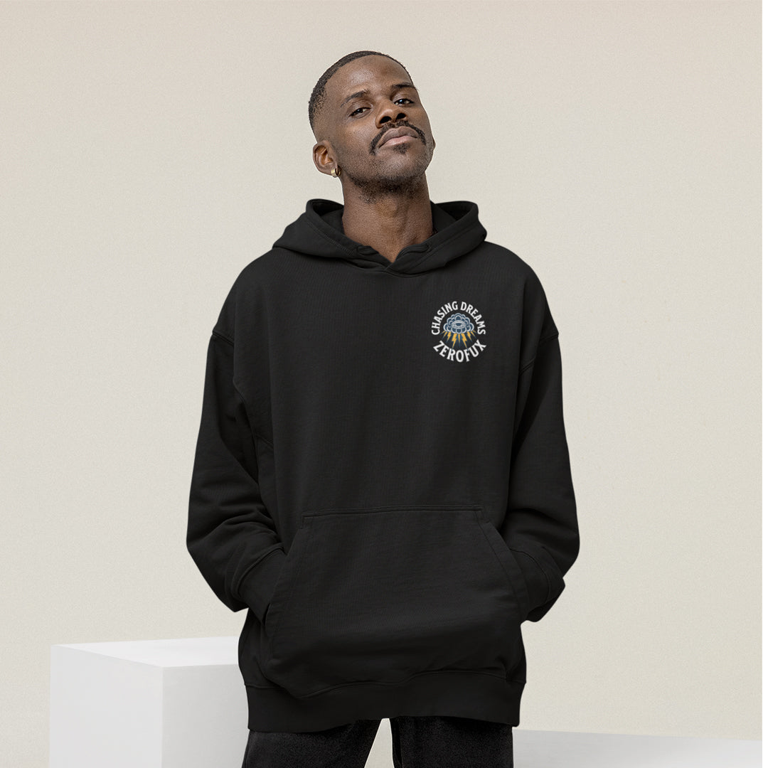 "Chasing dreams" hoodie-Black