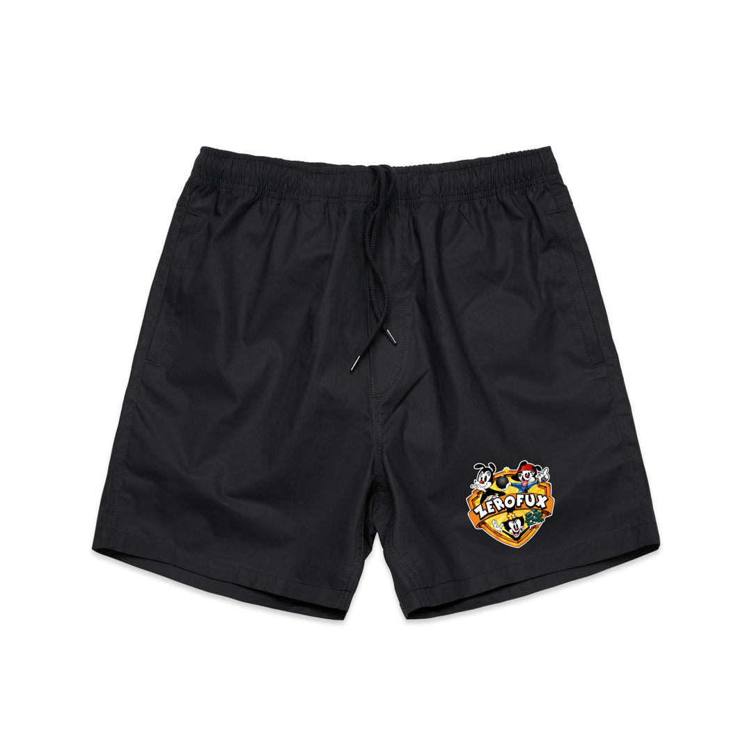 "Animanithugs" Beach shorts - Black