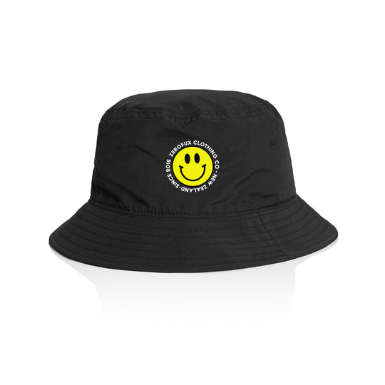 "Smiley" Bucket hat - Black