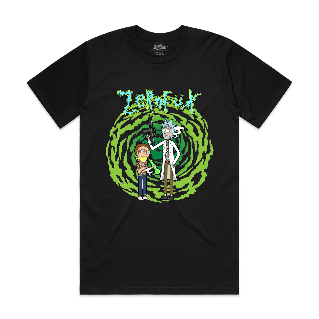 "R&M" tee - Black