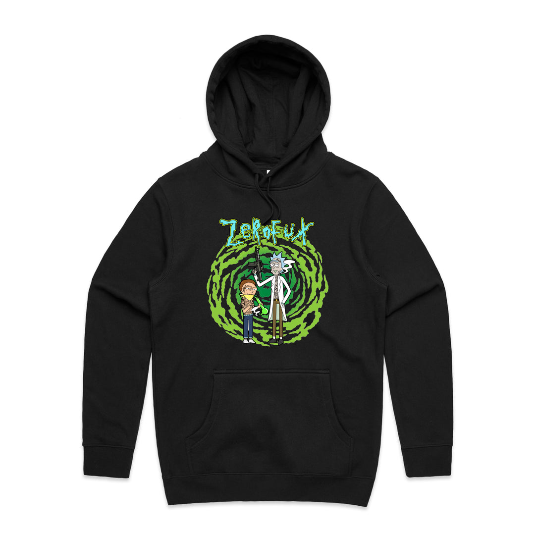 "R&M" Hoodie-Black