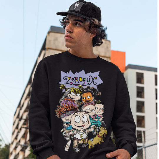 "Thugrats" Sweatshirt- Black